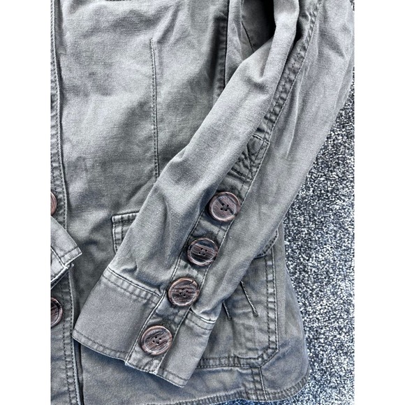 Cabi Womens Military Style Button-Up Jacket Medium Army Green - Picture 6 of 9